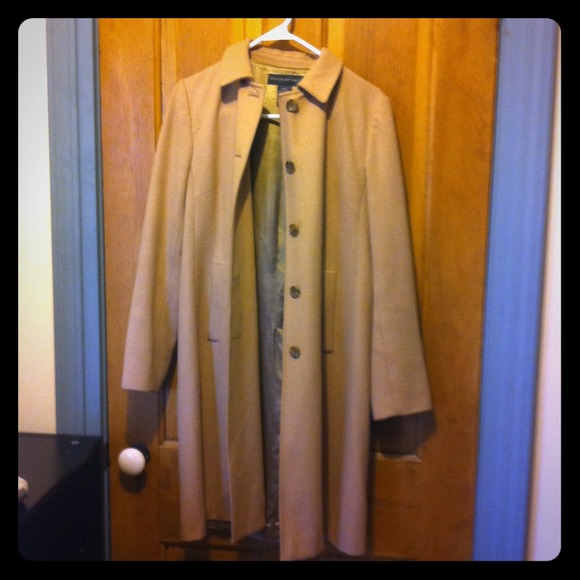 Banana republic long tan coat