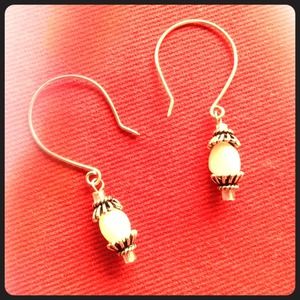 Handmade pearl earrings!