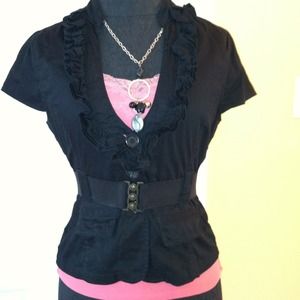 Adorable and Chic Black Top