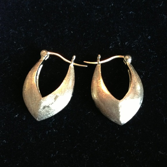 Silver 925 gold plated earring