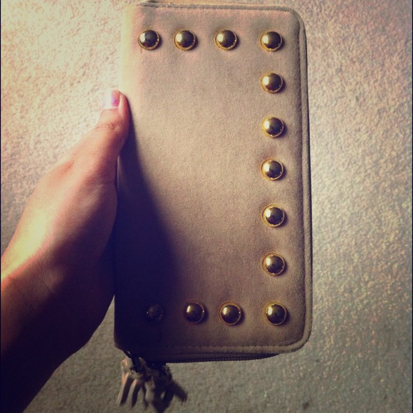 Studded clutch/wallet