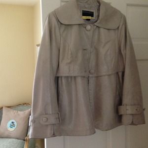 Silver leather jacket