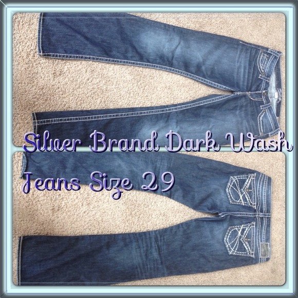*SOLD* Silver"PioneerBootcut"DarkWashJeans29