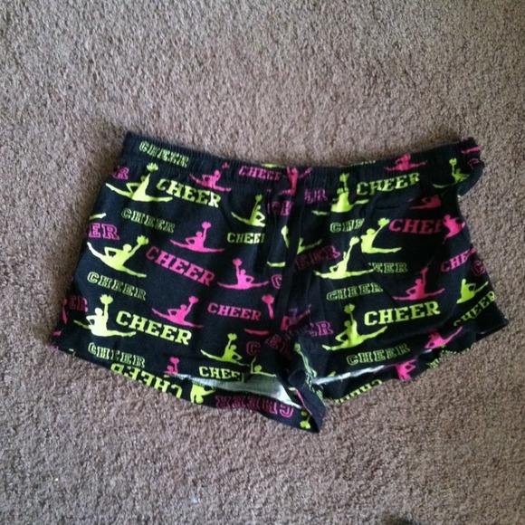 Cheer sleep shorts.