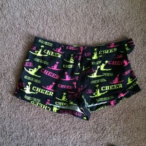 Cheer sleep shorts.