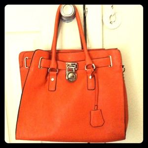 Orange Michael Kors Hamilton *authentic*