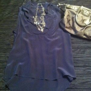 BCBG navy blue shirt