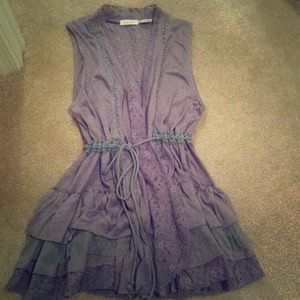 Unique vest-like top!