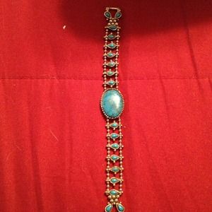 Silver turquoise bracelet