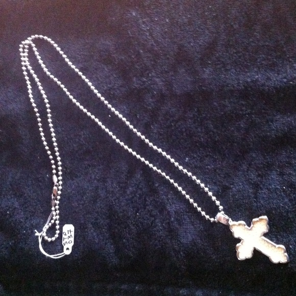 925 chain with stingray leather on silver pendant