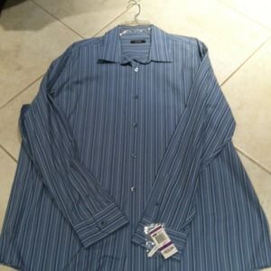 Mens button down blue shirt