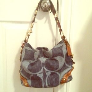 Denim Coach Purse! Authentic