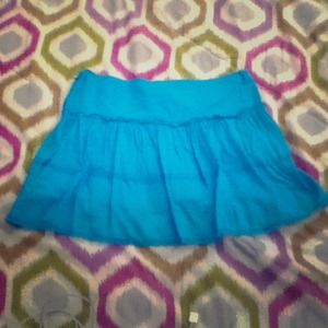 Turquoise Wet Seal ruffled skirt