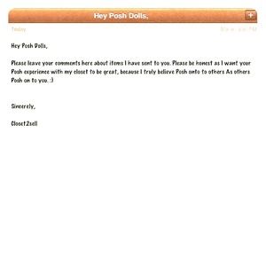 Comments on your purchases