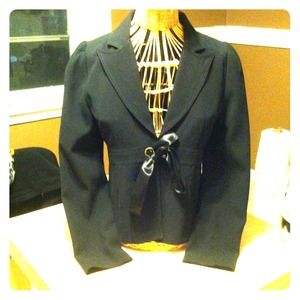 Monkey wear black blazer