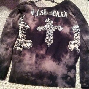 NWOT crash and burn sweatshirt - L