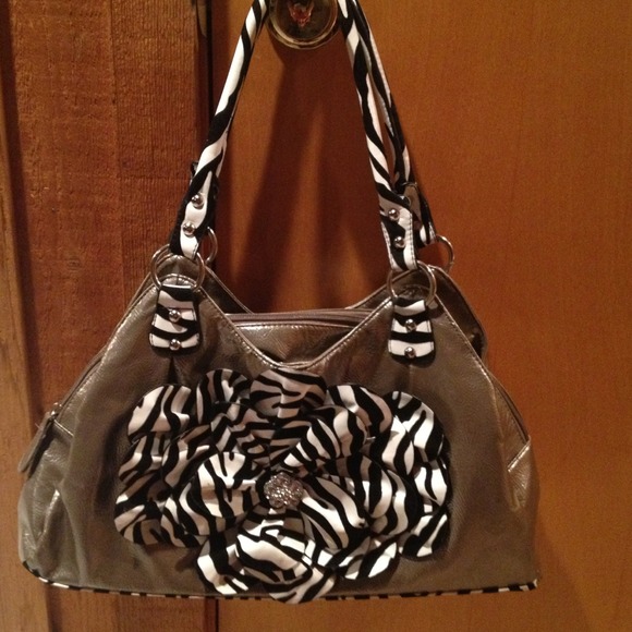 Platinum Flower Purse