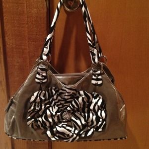 Platinum Flower Purse