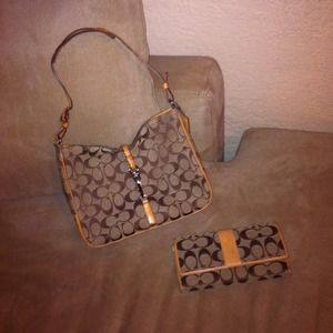 Coach handbag and wallet