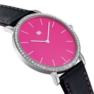 Pink diamond steel blaze watch.