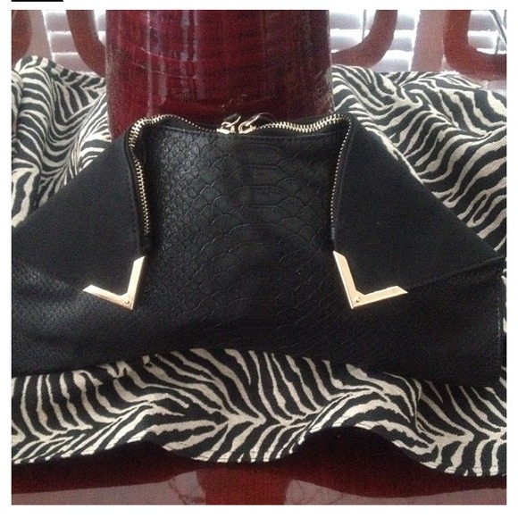 Unique Black Clutch