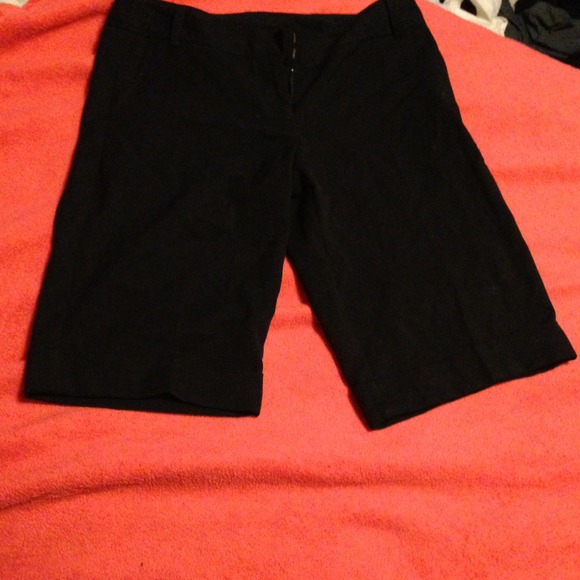 Black dress Bermuda shorts