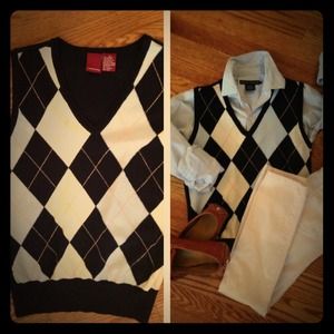 Argyle sweater vest