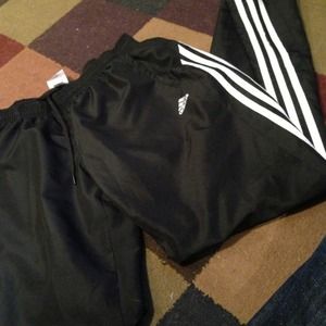 ❗Reduced❗Black ADIDAS swoosh pants