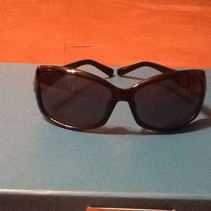 *REDUCED BLACK Sunglasses w/White Diamond shape