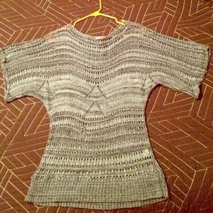 Size large black short sleeve dolman top