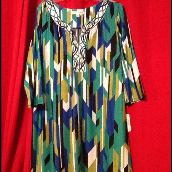 NWT beautiful geometric dress