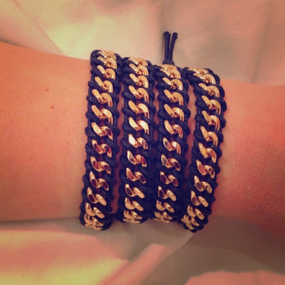 Navy Cross-Rope Bracelet