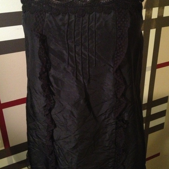 BEAUTIFUL JuicyCouture slk cami w/lace detail sz4 - Picture 3 of 4