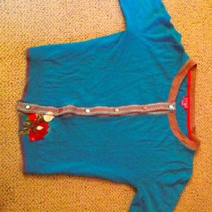 Turquoise sweater never been worn