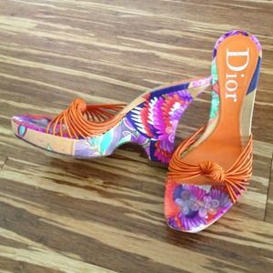 Dior Shoes - Dior orange wedge sandal Dior Shoes - Dior orange wedge sandal