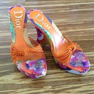 Dior Shoes - Dior orange wedge sandal Dior Shoes - Dior orange wedge sandal