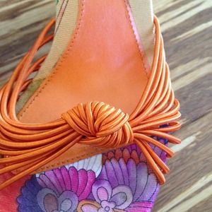 Dior Shoes - Dior orange wedge sandal Dior Shoes - Dior orange wedge sandal