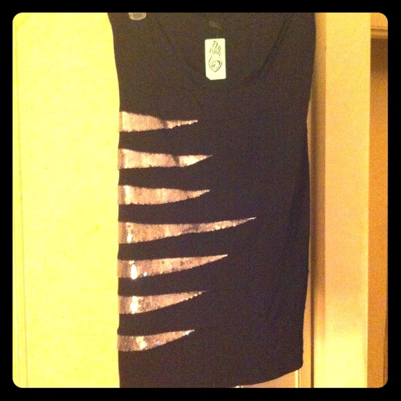 Black and silver tube dress