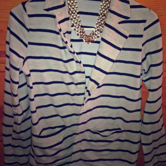 Striped casual jacket