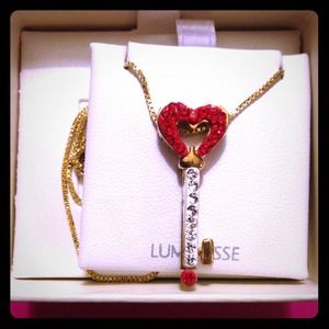 Heart key SS 18k pl necklace :)