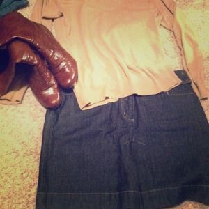 SOLD!! Adorable jean skirt!