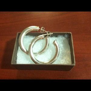 925 Sterling Silver Hoop Earrings
