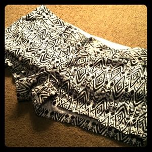 American Eagle tribal print shorts.
