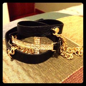 Wrap cross bracelet