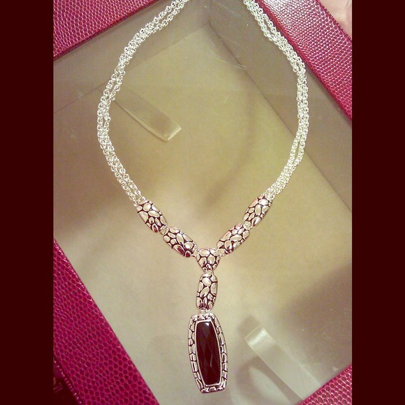 Beautiful black and silver necklace