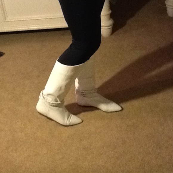 White rope boots