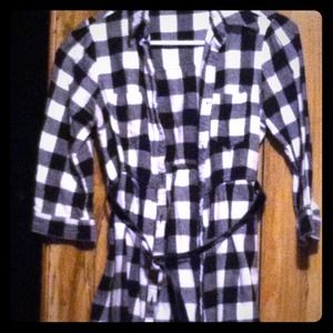 Long button up blouse