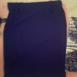 Black pencil skirt
