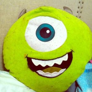 Mike from monsters inc throw pillow for bed