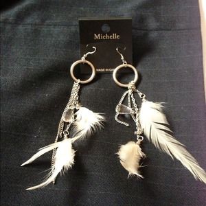 Feather earrings